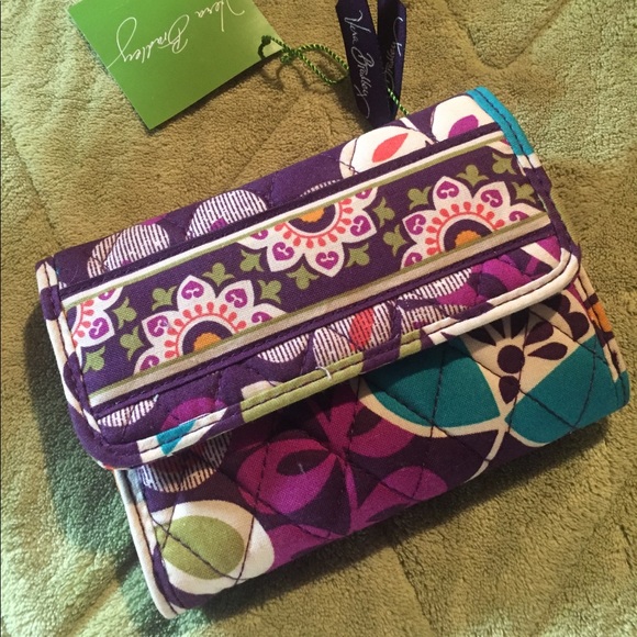 Vera Bradley Handbags - Plum crazy Euro Wallet new VB